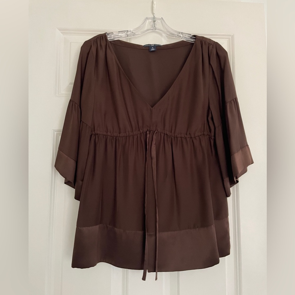 Gap - Brown Silk Top